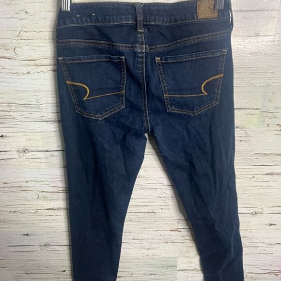 American Eagle Denim Jeans blue Size 4 jeggings - Picture 7 of 8